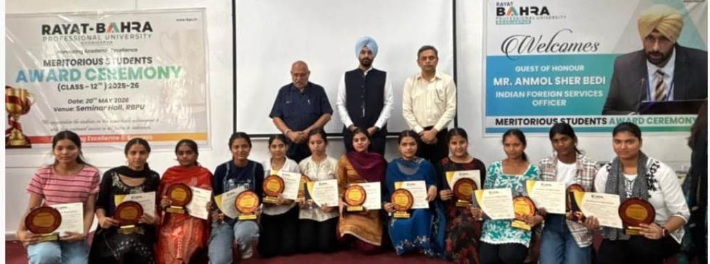 Felicitation Ceremony Organized at Rayat Bahra Professional University Students Hard Work Honored